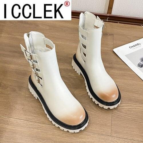 2021 NEW Sandals Boots Women Ankle Boot for Summer Mid Heel Ponited Toe Shoes Hollow Out Back Zip Black