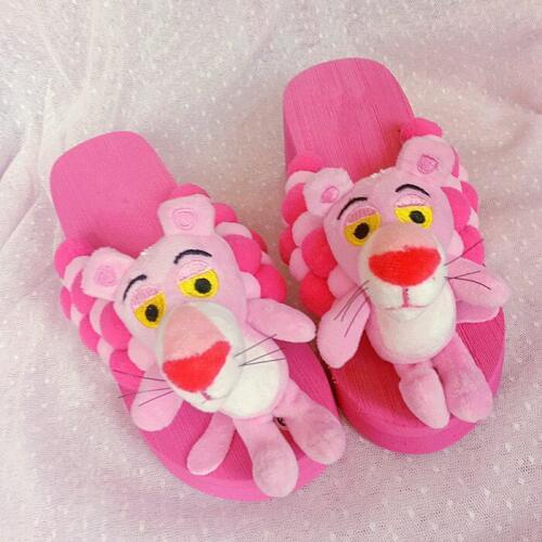 HAHAFLOWER 2019 women slippers summer Flower slip on blue color platform wedge beach flip flops women size 36-42 free shipping