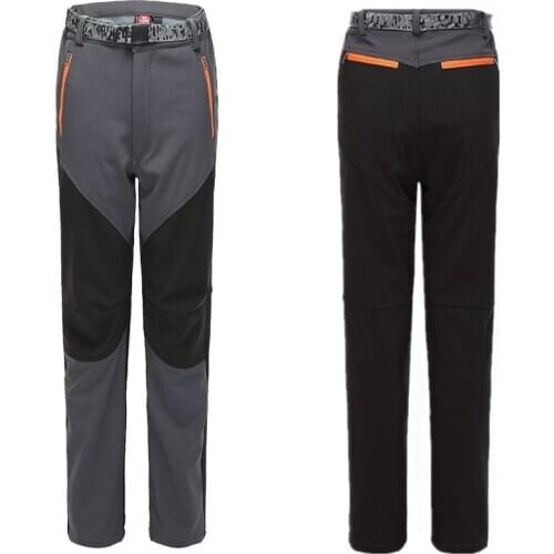 Women Hiking Pants Autumn Winter Thicken Softshell Thermal Fleece Trousers For Trekking Camping Waterproof Ski Pants 5 Colors