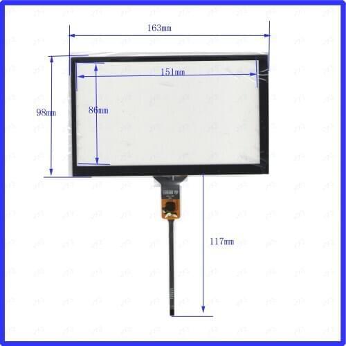 ZhiYuSun 10PCS/lot ZSK-7024 for car NEW 163mm*98mm capacitive screen for tble compatible 163*98mm GT911 ZSK 7024