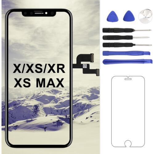 For iphone X/XS/XS MAX/XR LCD Screen TM/AMOLED/OEM Quality Display Digitizer Replacement Black No Dead Pixel