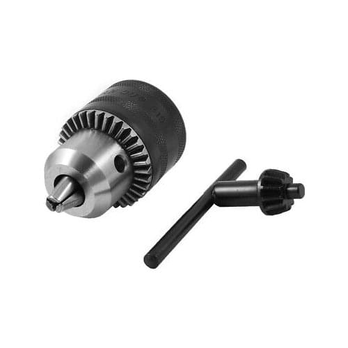 1pc Replacement 1.5-13mm Capacity B16 Mount Drill Chuck Holder w Black Key