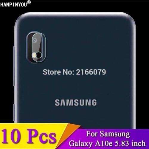 10 Pcs/Lot For Samsung Galaxy A10e 5.83" Clear Back Rear Camera Lens Protective Protector Cover Soft Tempered Glass Film Guard