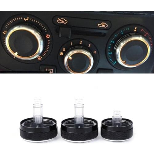 3 Pcs Air Condition Knob Car A/C Heater Control Switch For Nissan Tiida NV200 Livina Geniss