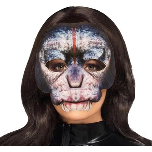 Halloween 3D Scary Masquerade Ball Mardi Gras Party Half Face Animal Cheetah Props Cute Carnival Party Mask Decor