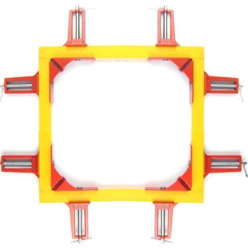 4pcs 75mm Mitre Corner Clamps Picture Frame Holder Woodwork Right Angle Red