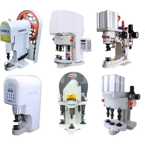 Servo-electric-pneumatic automatic buttoning machine, four-button eyelet button, large white button button assembly machine