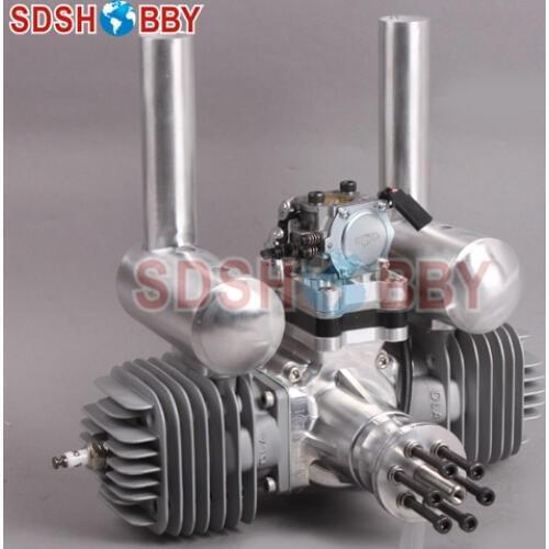 DLA116 CNC Processed Gasoline Engine/Petrol Engine 116CC for Gas Airplanes with Double Cylinders