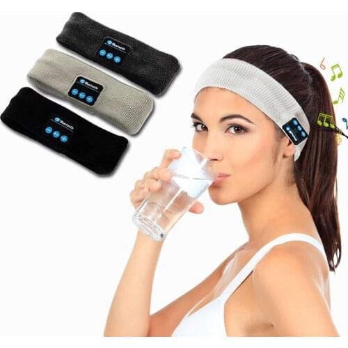 BOJB Bluetooth Music Headband hats Sleeping Headwear Headphone Speaker Runing Headset Fashion Runing Sport Hat