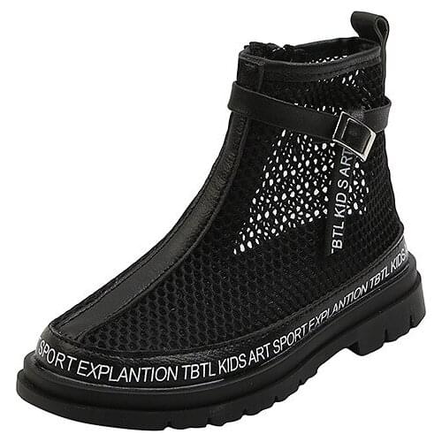 CNFSNJ new spring summer kids boys girls keep princess baby soft bottom cotton 26-36 martin boots