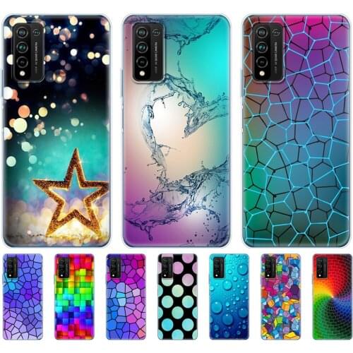 For Honor 10X Lite Case Silicon TPU Soft phone Back Cover For Huawei Honor 10X Lite Bumper 10XLite Funda Etui Bag Shell marble