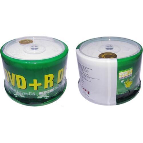 Wholesale DVD+R 8.5GB dual layer D9 8X 240min 50pcs/lot free shipping