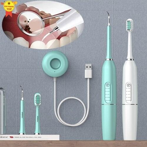 Electric Toothbrushes Electric Sonic Dental Calculus Scaler kids Smart Timer IPX7 Waterproof Rechargeable Tooth Cleaner Portable