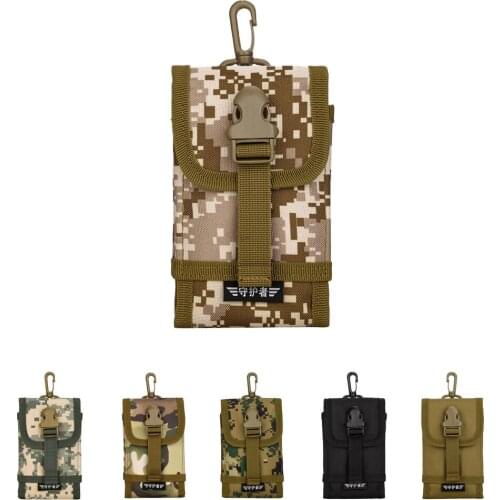 Compact Molle Cell Phone Pouch - Tactical smartphone pouch with snap hook