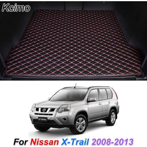 Leather Car Trunk Mat for Nissan X-Trail 2008-2013 Cargo Liner Trunk Floor Pad Carpet Car Accessories
