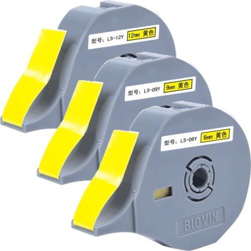 Line number machine S650 S680 S700 S700E S650E sticker 6mm 9mm 12mm white yellow label paper