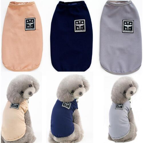 Pet Dog Fashion Solid Comfortable 100% Cotton Clothes Cool Summer Vest For Small Dog DC758