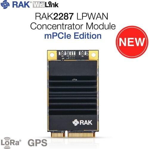 LPWAN Concentrator Module mini-PCIe Based on Semtech SX1302 IoT Gateway Equipment LoRaWAN 1.0.2 with ZOE-M8Q GPS Chip RAK2287