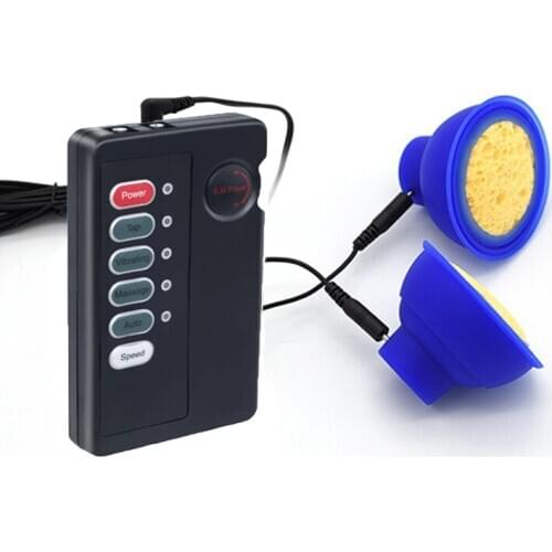 Electro Shock Nipple Stimulation Medical Themed Female Breast Pumps Vacuum Nipple Clamps Adult SM Flirting Sex Toys for Women