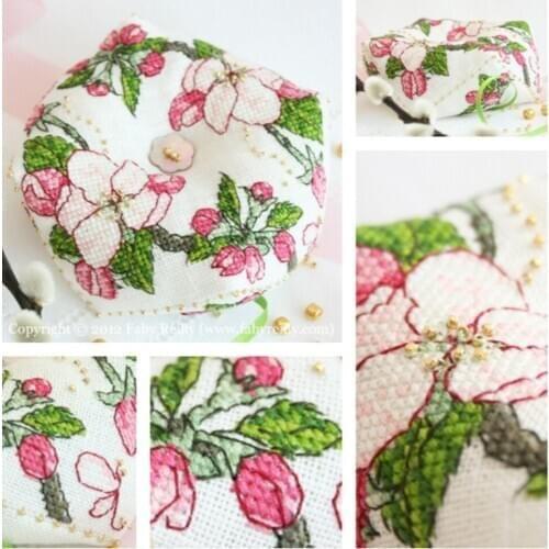 Cross Stitch Pin Neddle Cushion Needlework DIY Kit Embroidery Set Counted Cross-Stitching Pincushion pin bag suit ZC045