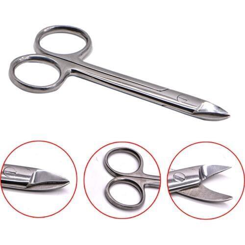 Metal Crown Scissors Stainless Steel Dental Scissors Ligation Filaments cutting Scissors Curved/Straight Head Orthodontic Tools