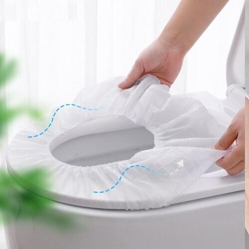 Travel Disposable Toilet Seat Cover Mat Disposable non woven fabric Toilet Paper Pad Home Bathroom Personal Clean Accessiorie