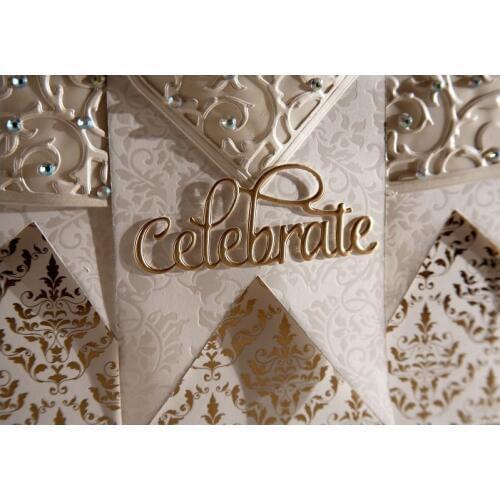 Celebrate Word Metal Cutting Dies For DIY Scrapbooking Embossing Wedding Paper Cards Making Decorative Crafts Supplies New 2018