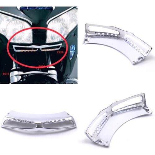 Front mouth decoration is suitable for Gold Wing Honda GL1800 01-13 Chrome Fairing Headlight Lower decoration gl1800