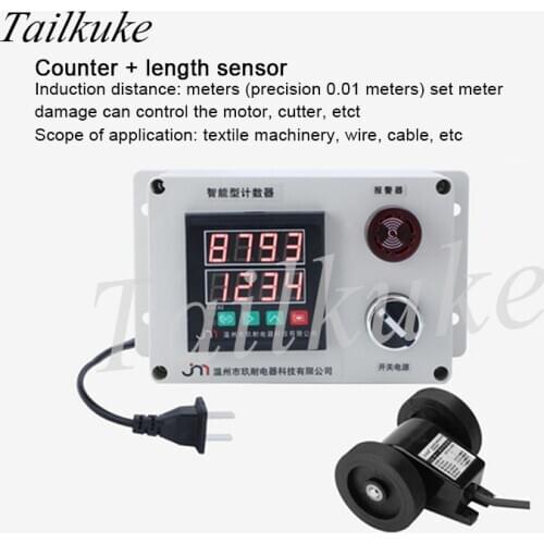 Winding Machine Counter Positive and Negative Reversible Meter Counter Two-way Hall Full Set of Alarm with Control