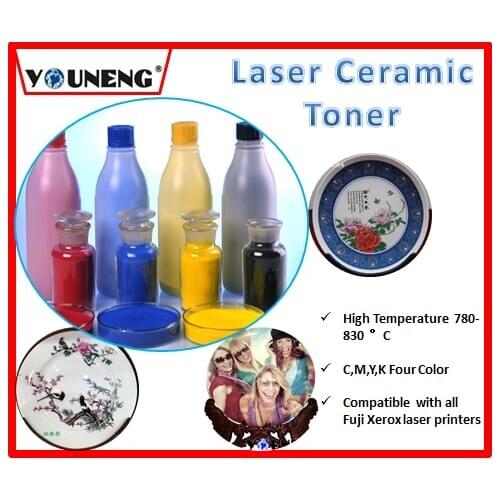 Compatible laser ceramic toner for xerox 6510 6500 215 color copier,ceramic toner powder CMYK 50g/color 200g