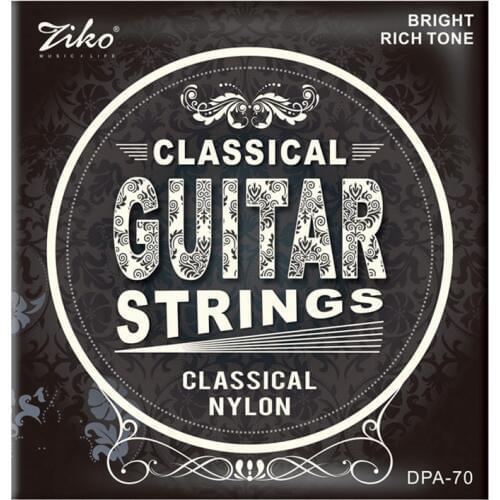 Ziko Dpa-70 Classical Guitar Strings Nylon Core Silver Plated Copper Wound High Tension