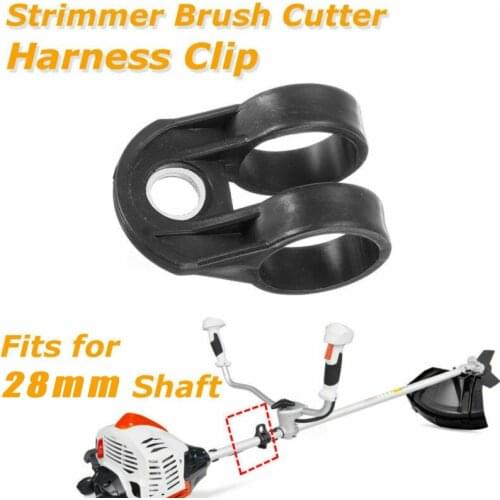 1Pc Universal Trimmer Harness Hook Clip Bracket Black For 28mm Shaft Lawn Mower
