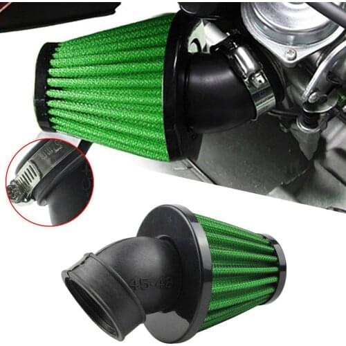 Universal Motorcycle Air Filter 35mm 48mm 45° Bend Air Intake Filter Bend Cone Tuning Cleaner Motorcycle Accessories