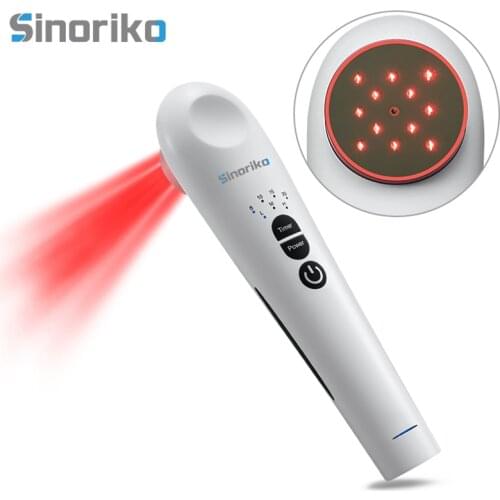 Cold Laser Red Light Therapy Device, Handhold, LLLT for Shoulder, Joint, Muscle Pain Reliever, Safe for Pet, 3 Power/4 Timer