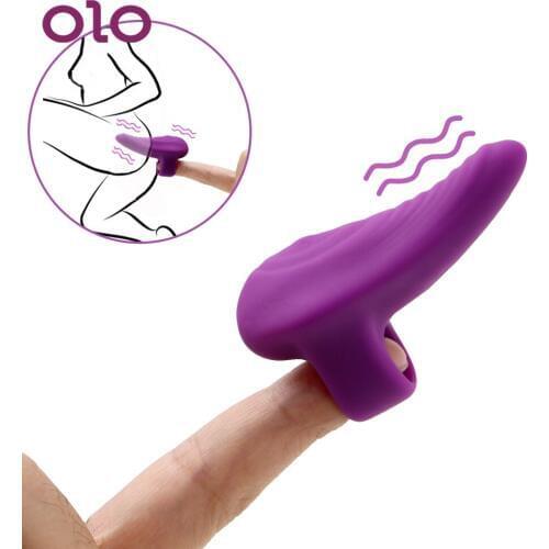 OLO Finger Vibrator Vagina Clitoris Stimulator Vibrator Sex Toys for Couple Women Foreplay Adults Toys Female Masturbator