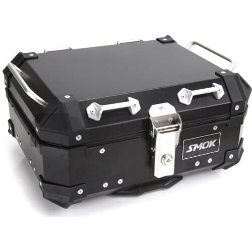 28L 45L Motorcycle Tail Luggage Storage Top Tool Box Helmet Case Trunk Key Lock Toolbox Removable Waterproof Universal Accessory