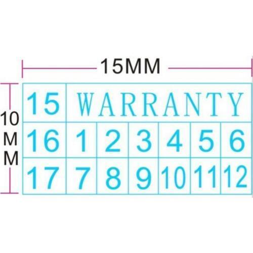 Factory Direct 1000pcs/lot Universal Warranty sealing label sticker void if damaged, with years and months,1.5x1cm Free shipping