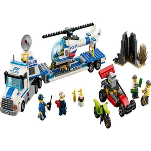 10422 City Series Helicopter Transport Team Car Motorcycle 60049 Assembled Toy Gifts