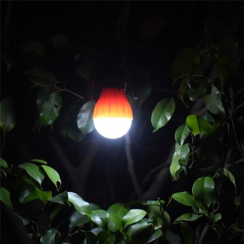 2@#Portable Waterproof Hanging Hook Flashlight Motorcycle Camping Light Waterproof Led Lantern Portable Lamp Mini Bulb LED