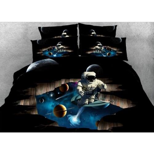 3D Space Bedding sets bed sheet quilt duvet cover bed in a bag sheet linen bedspread California King Queen size full twin 4PCS