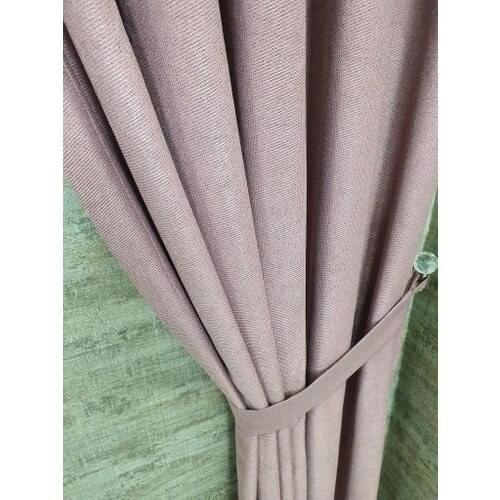 Bbb Knitting Cationic Textured Background Curtain 2 Pcs 80x260 cm Size