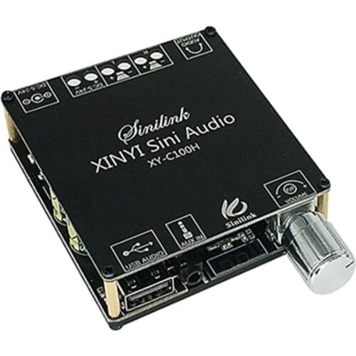 Bluetooth 5.0 Wireless Audio Digital Power Amplifier Stereo Board 100Wx2 TPA3116 Bluetooth Amp Amplificador XY-C100H