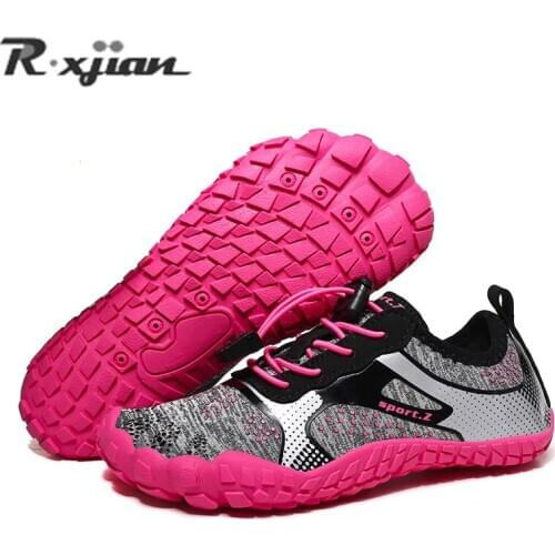 R.Xjian mens water sports shoes breathable hiking wading beach quick-drying water shoes outdoor fishing wading ladies lace