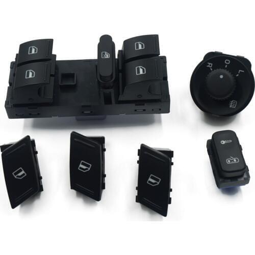 For SKODA Octavia MK2 Yeti 2003 - 2014 Power Side Mirror Window Door Control Switch Button 1Z0962125A 1Z0959858B 1Z0 959 856 855