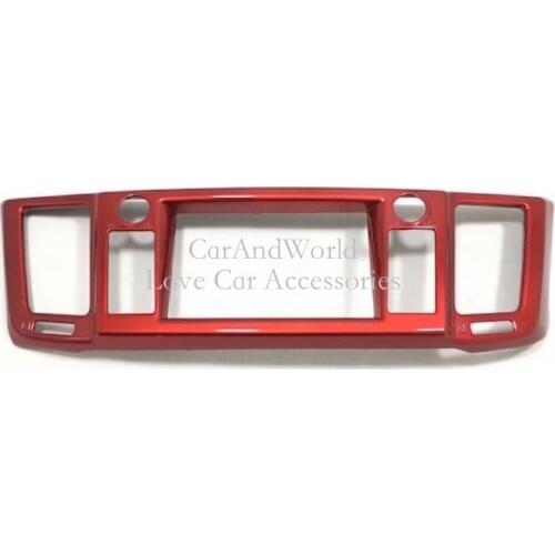 For Toyota RAV4 2016 2017 Center Control Panel Console Navigation Button Frame Cover Trims ABS Chrome Car-Styling Accessories