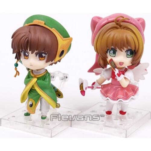 Card Captor Sakura Li Syaoran 763 / Kinomoto Sakura 400 PVC Action Figure Collectible Model Toy