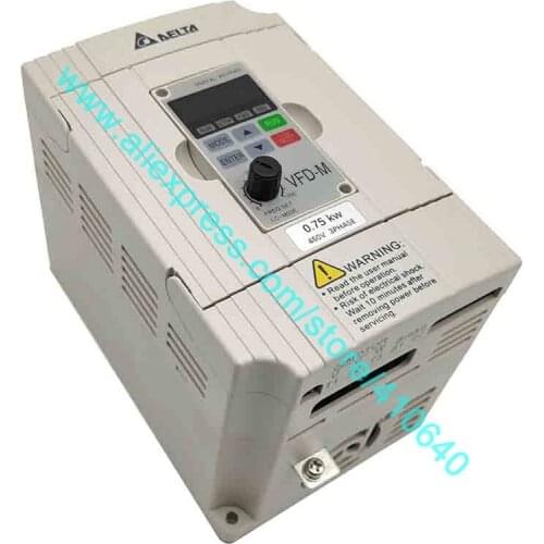750W Inverter VFD007M43B 3 Phase 380V to 460V Rated Currrent 3A Genuine Delta 0.75KW Inverter With Portable Control Board