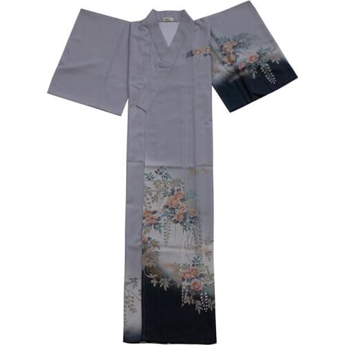 New girly Japanese Womens Yukata Improved kimono Robe Photography Dress Cosplay gentle retro kimono