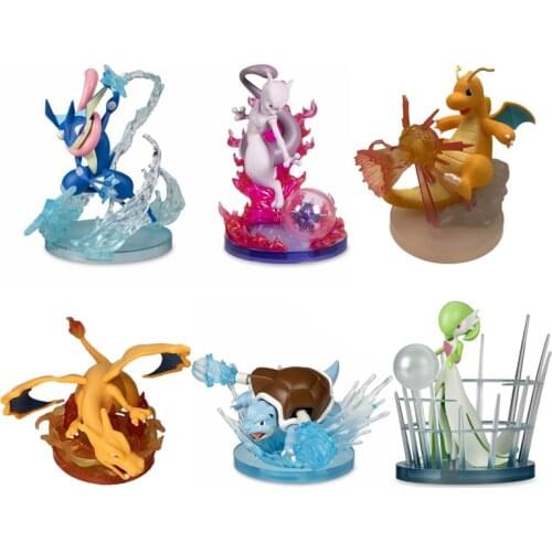 15-20cm Pokemon Charizard Blastoise Greninja Gardevoir Mewtwo Gengar Action Pvc Collection Model Anime Figure Toys for Kids