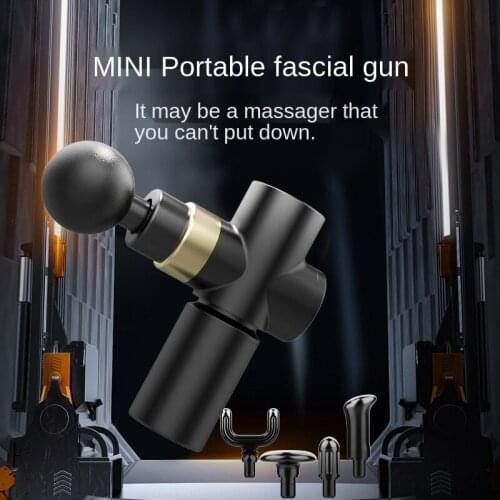 Mini Pocket Massage Gun Fitness Home Muscle-Relaxing Tool Folding Massager Deep Muscle Vibration Relief Fascia Grab Pain Relax